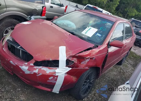 2004 Toyota Corolla S из США, поврежденный, VIN 1NXBR32E64Z326596